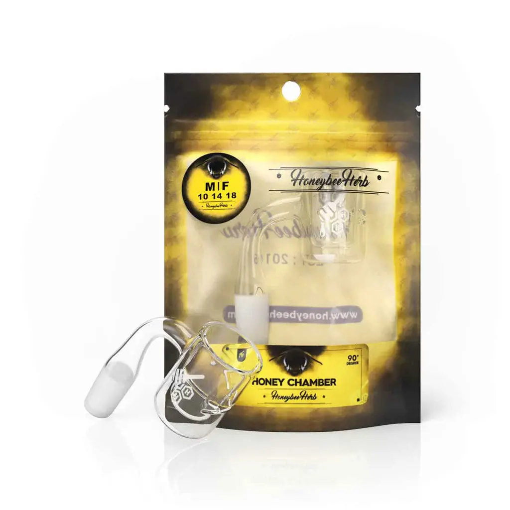 Honey Chamber Quartz Banger - 90° Degree | Yl 2