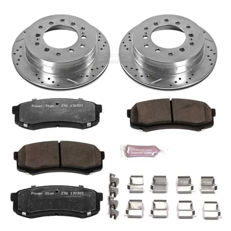 Power Stop 03-09 Lexus Gx470 Rear Z36 Truck & Tow Brake Kit 1