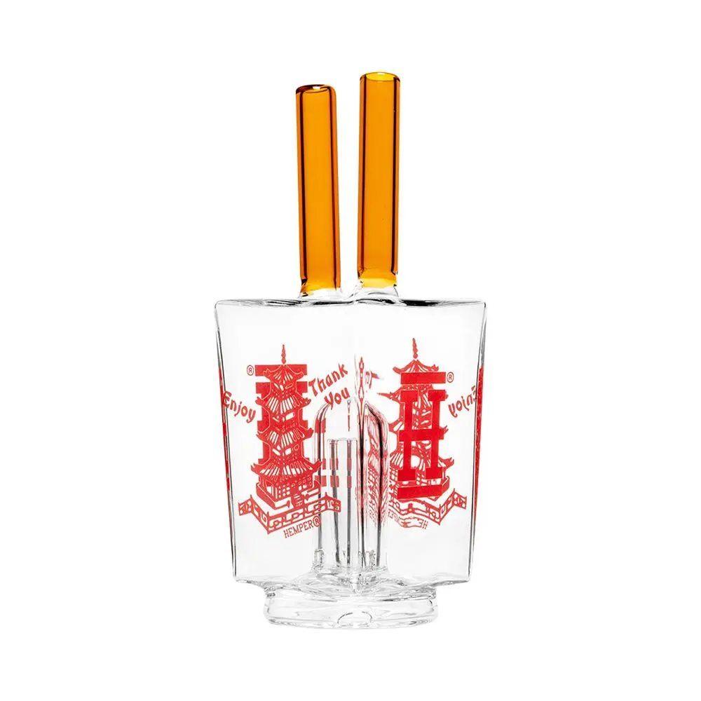 Hemper Chinese Takeout Glass Attachment For Puffco Peak & Peak Pro - 5.25 1