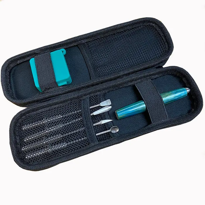 The Ultimate Titanium Dab Tool Set With Pearl Green Handle 1