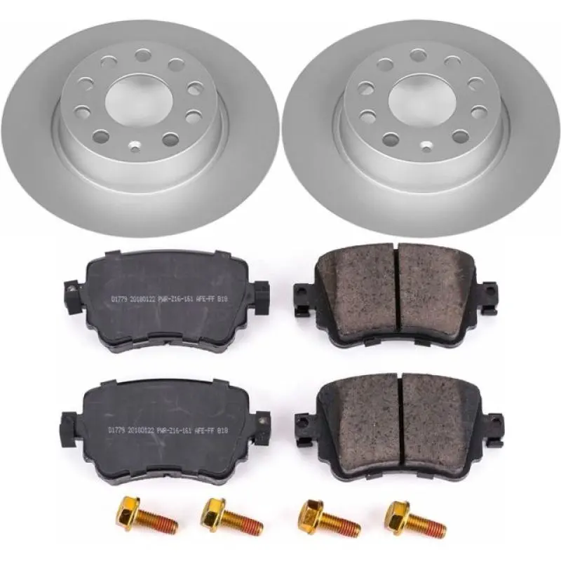 Power Stop 15-18 Volkswagen Golf Rear Z23 Evolution Sport Coated Brake Kit 1