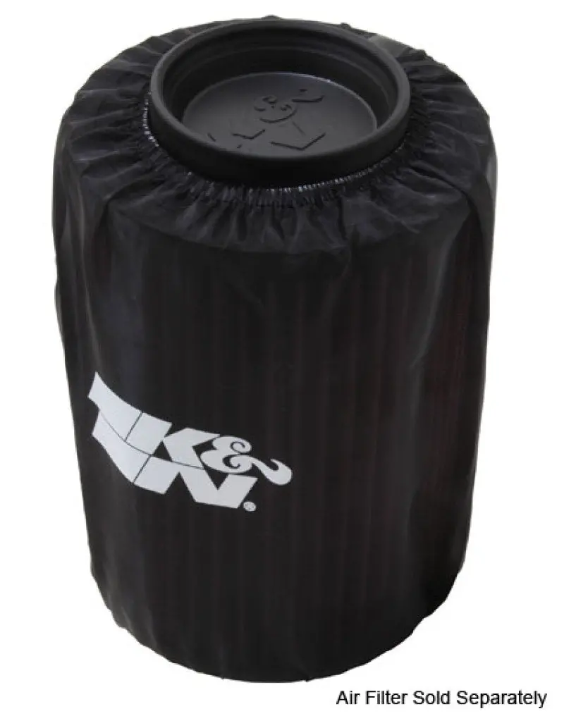 K&N Air Filter Wrap Drycharger - Round Straight - Black For Polaris Ranger 1