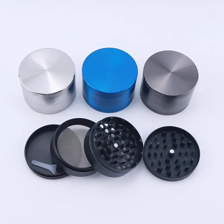 Large 4 Piece Zinc Alloy Metal Grinder 1
