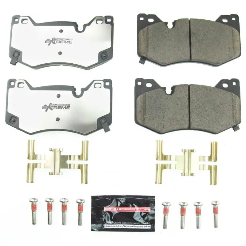 Power Stop 2020 Chevrolet Corvette Front Z26 Extreme Street Brake Pads W/Hardware 1