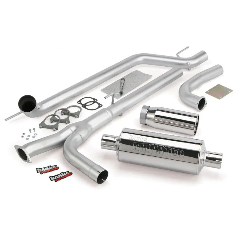 Banks Power 04-14 Nissan 5.6L Titan (All) Monster Exhaust System - Ss Single Exhaust W/ Chrome Tip 1