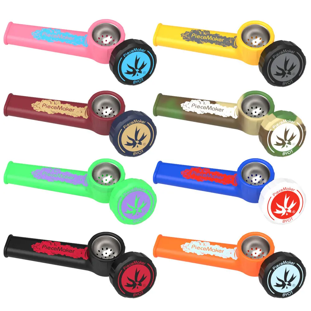 Piecemaker Karma Silicone Pipe - 3.5" / Colors Vary 1