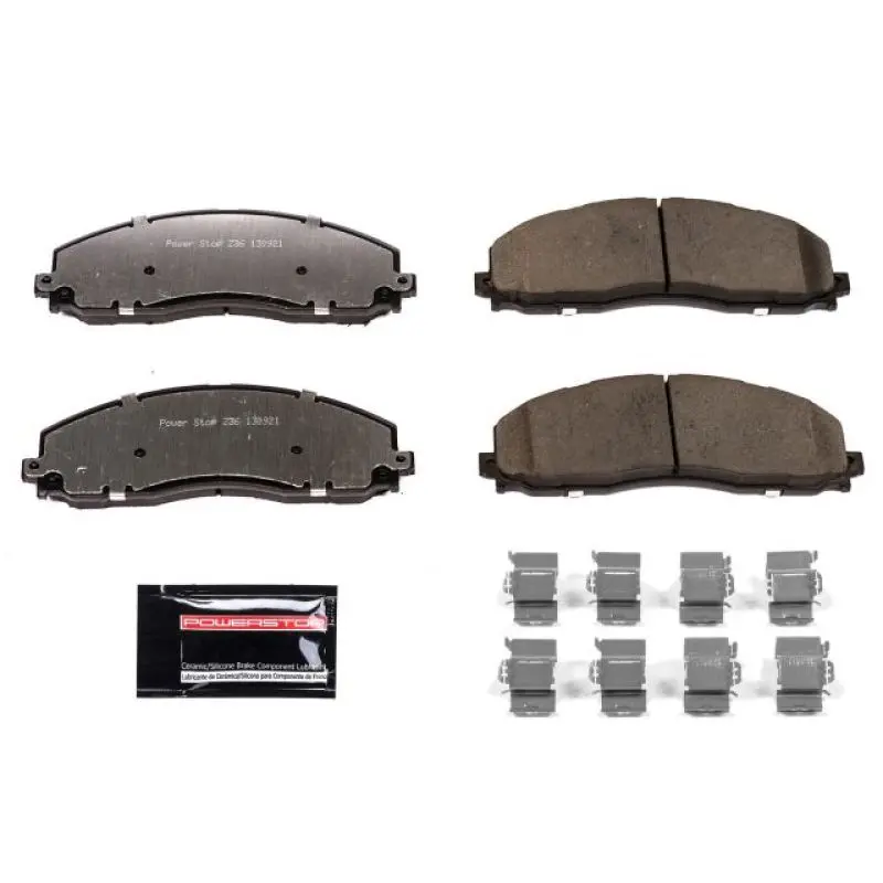 Power Stop 12-19 Ford F-250 Super Duty Front Z36 Truck & Tow Brake Pads W/Hardware 1