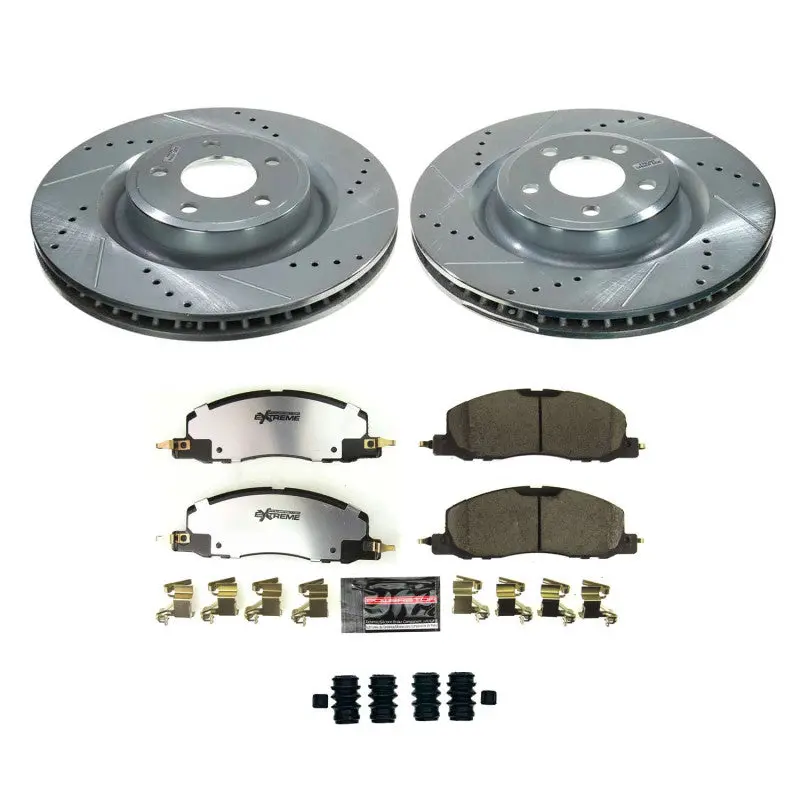 Power Stop 20-22 Lincoln Aviator Front Z36 Truck & Tow Brake Kit 1