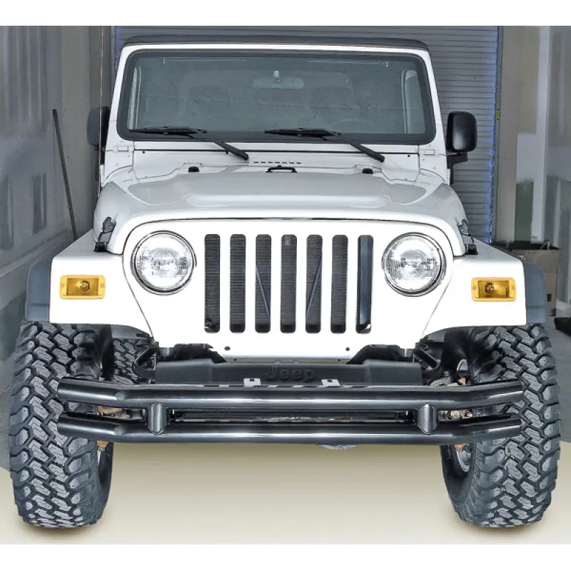 Rugged Ridge 3In Double Tube Bumper 76-06 Jeep Cj / Jeep Wrangler 1
