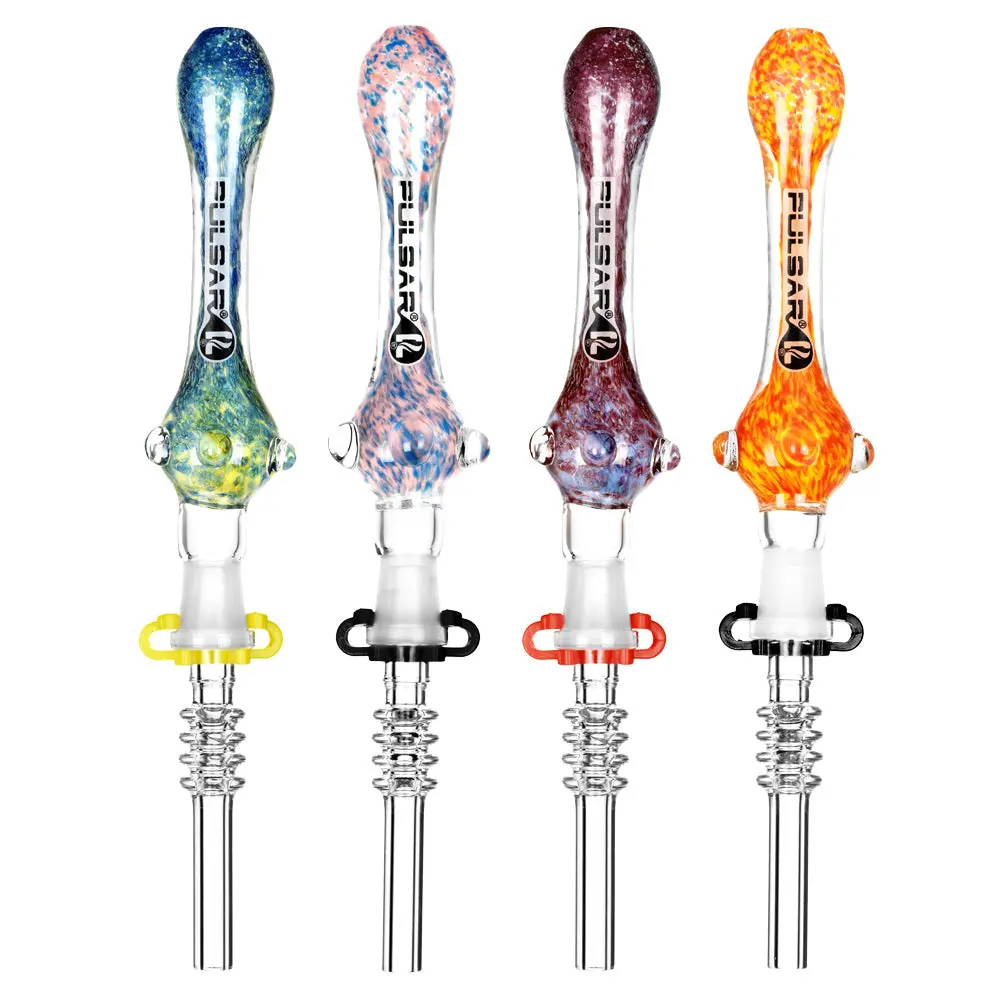 Pulsar Candy Frit Twist Dab Straw - 7.5"/Colors Vary 1