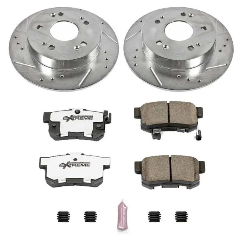 Power Stop 13-15 Acura Ilx Rear Z26 Street Warrior Brake Kit 1