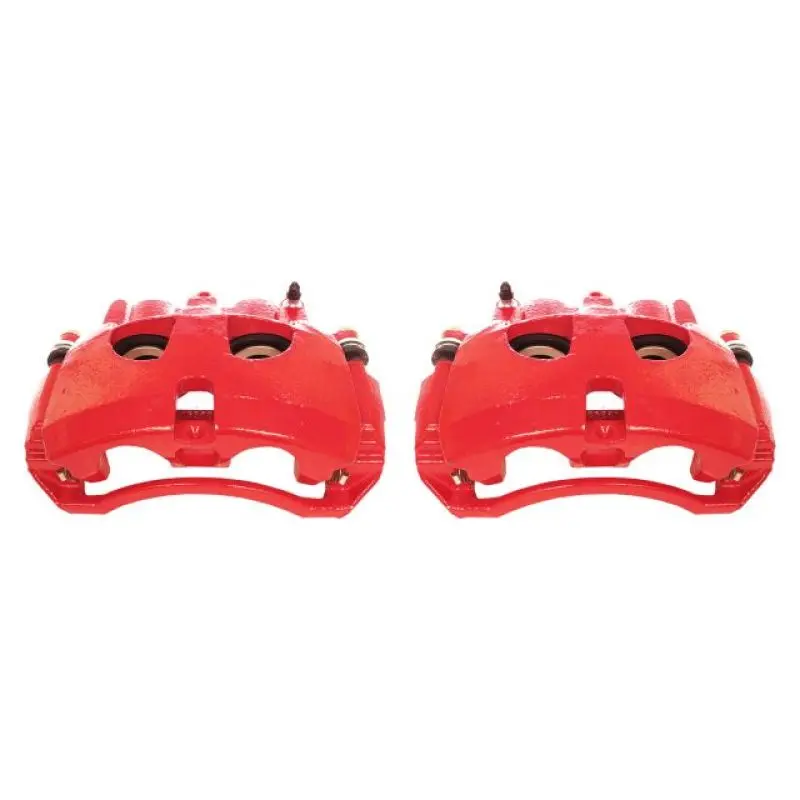 Power Stop 09-10 Dodge Ram 2500 Front Red Calipers W/Brackets - Pair 1