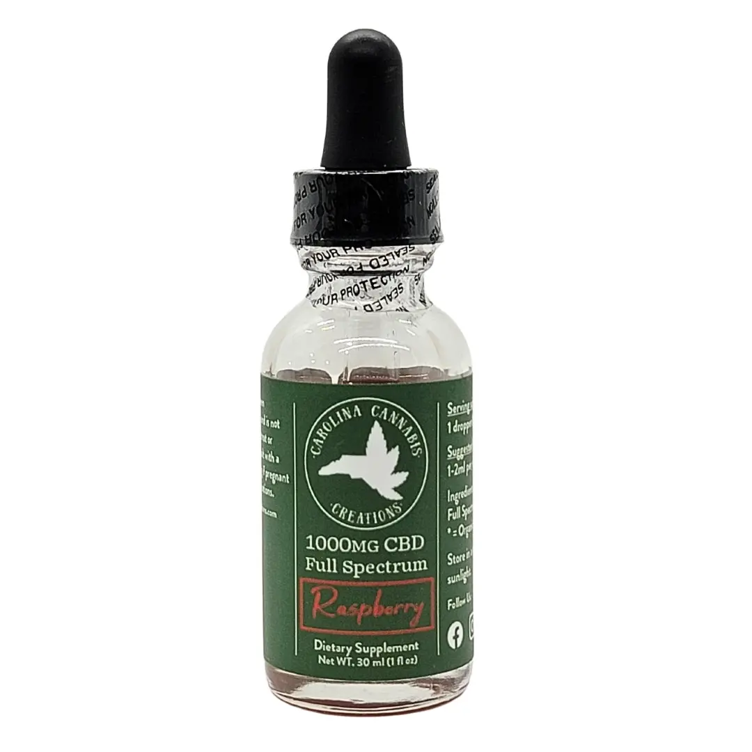 Full Spectrum 1000Mg Cbd Oil | Raspberry | Carolina Cannabis Creations 1