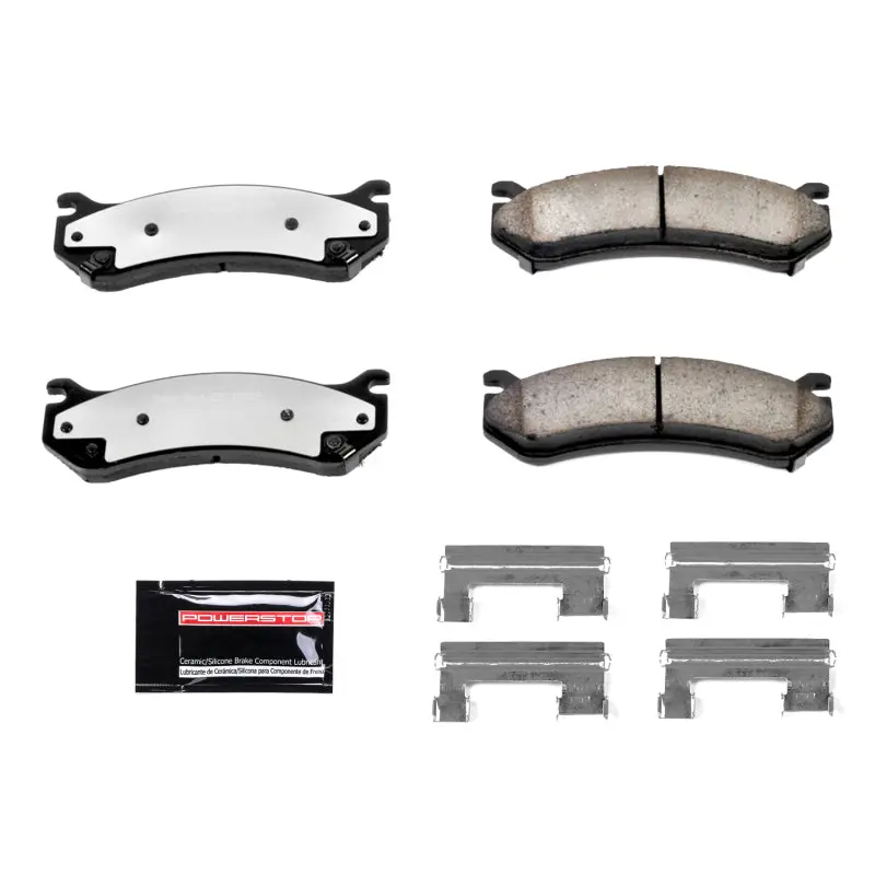 Power Stop 02-06 Cadillac Escalade Front Or Rear Z36 Truck & Tow Brake Pads W/Hardware 1