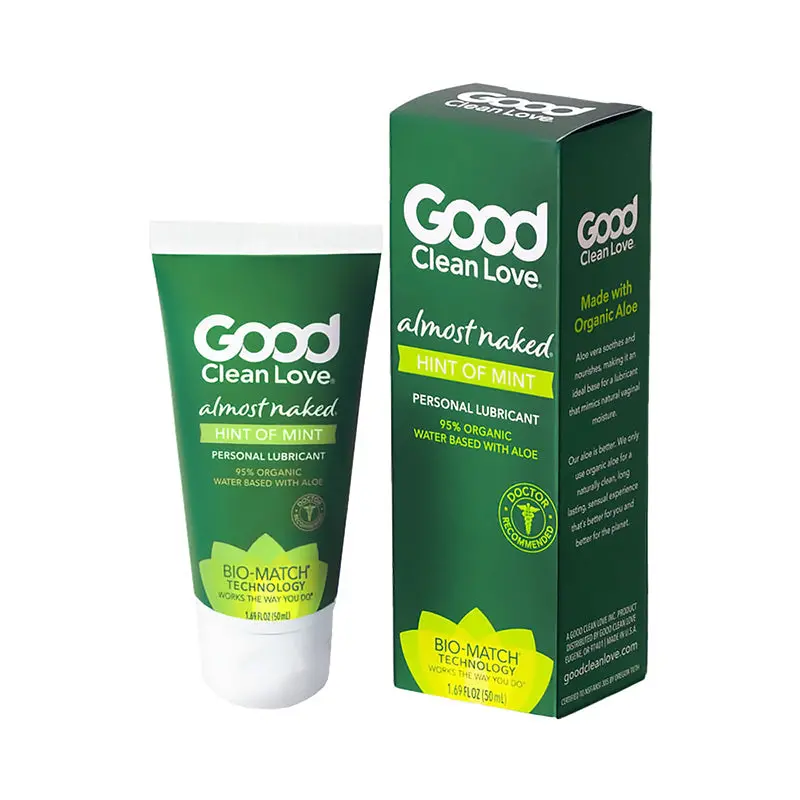 Good Clean Love Almost Naked Hint Of Mint Personal Lubricant 1.69 Oz. 1