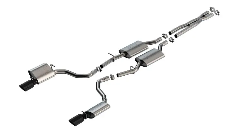 Borla 19-23 Dodge Charger Gt 3.6L V6 Rwd Atak Catback Exhaust - Black Chrome Tips 1