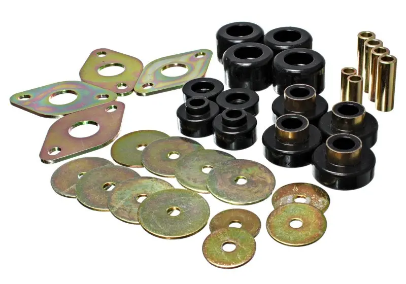 Energy Suspension Body Mount Set-Reg Access & Dbl Cab - Black 1