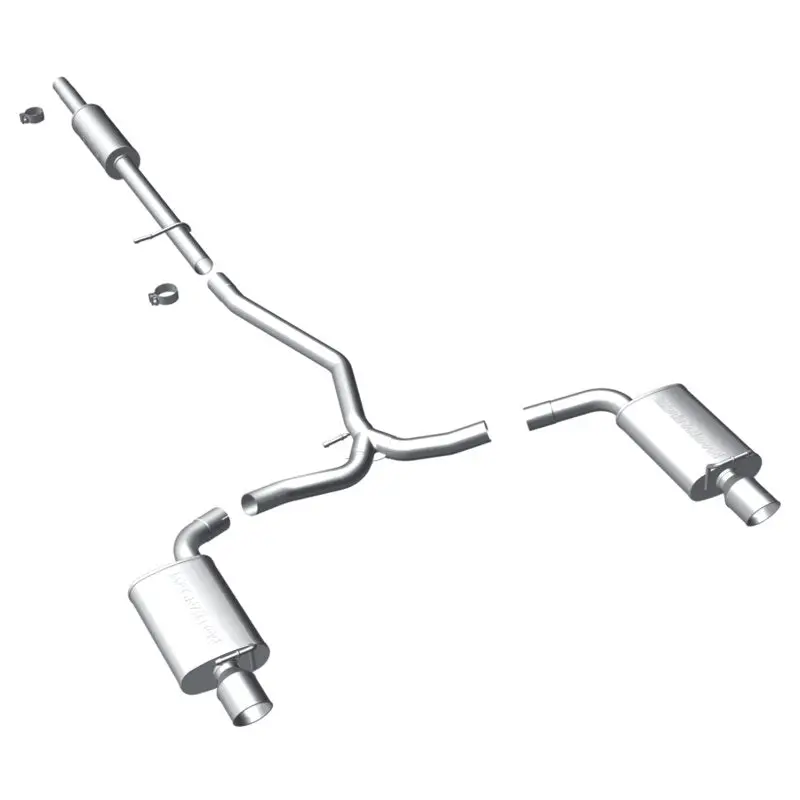 Magnaflow 11-13 Ford Explorer V6 3.5L Ss Catback Exhaust Dual Split Rear Exit W/ 3.5In Ss Tips 1