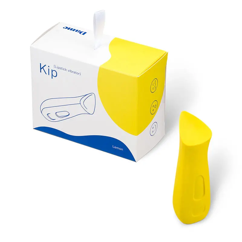 Dame Kip Rechargeable Silicone Clit Stimulator Lemon 1