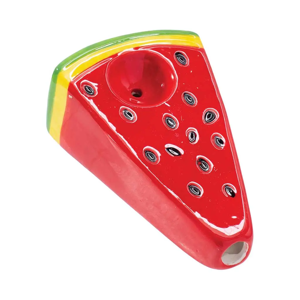 Watermelon Slice Fruit Ceramic Hand Pipe 1