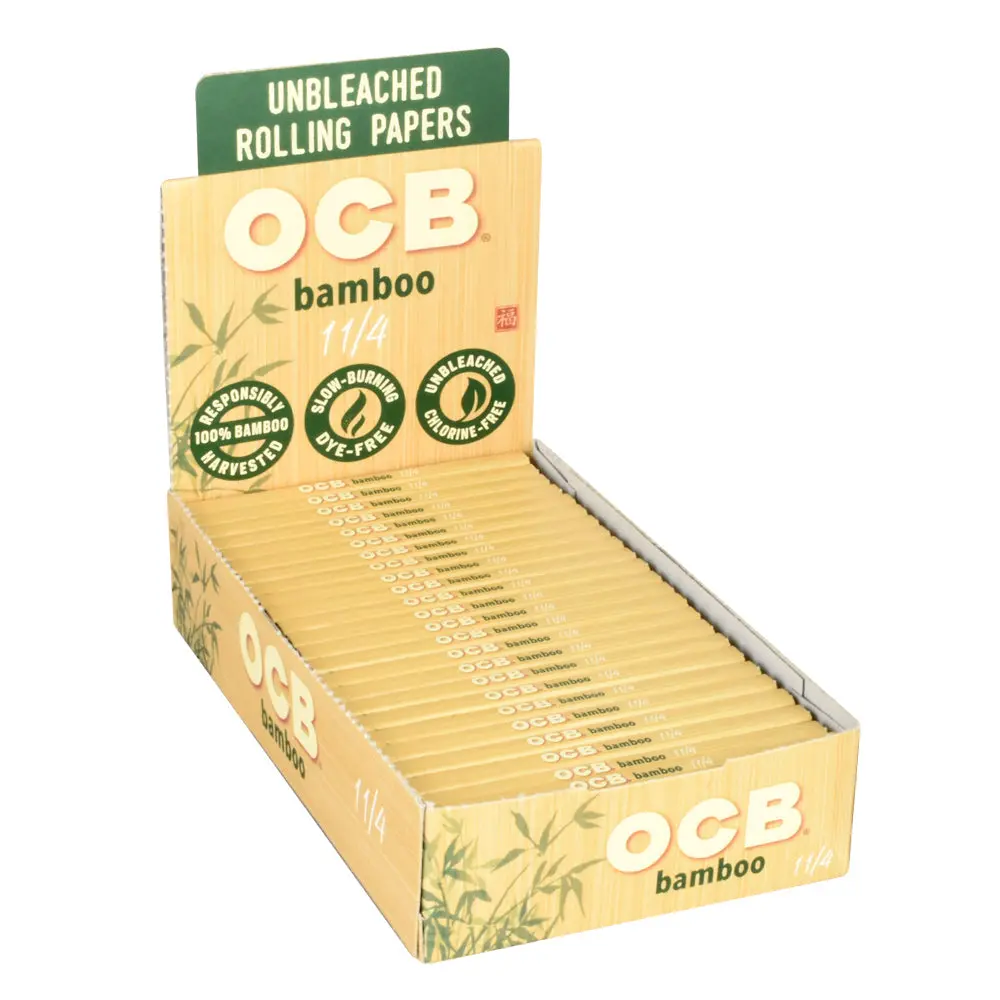 Ocb Bamboo Rolling Papers - 50Pk / 1 1/4" 24Pc Disp - 1