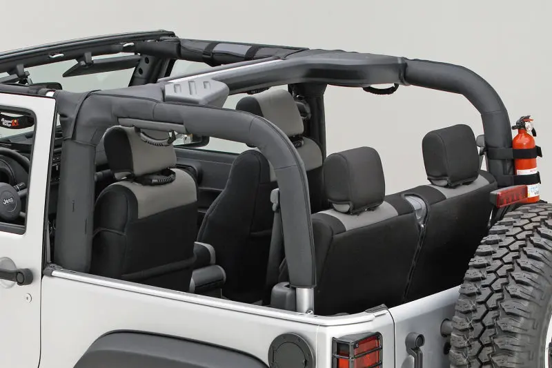 Rugged Ridge Roll Bar Cover Black Vinyl 07-18 Jeep Wrangler Jk 1