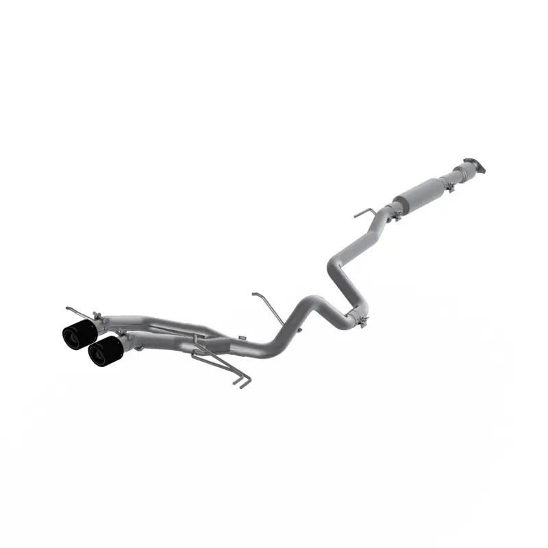 Mbrp 13-18 Hyundai Veloster Turbo Dual Exit T409 2 1/2In Cat Back W/ Carbon Fiber Tips 1