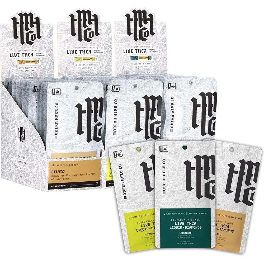 Modern Herb Co Liquid Diamonds Thca Cartridge - 1G 12Ct 1
