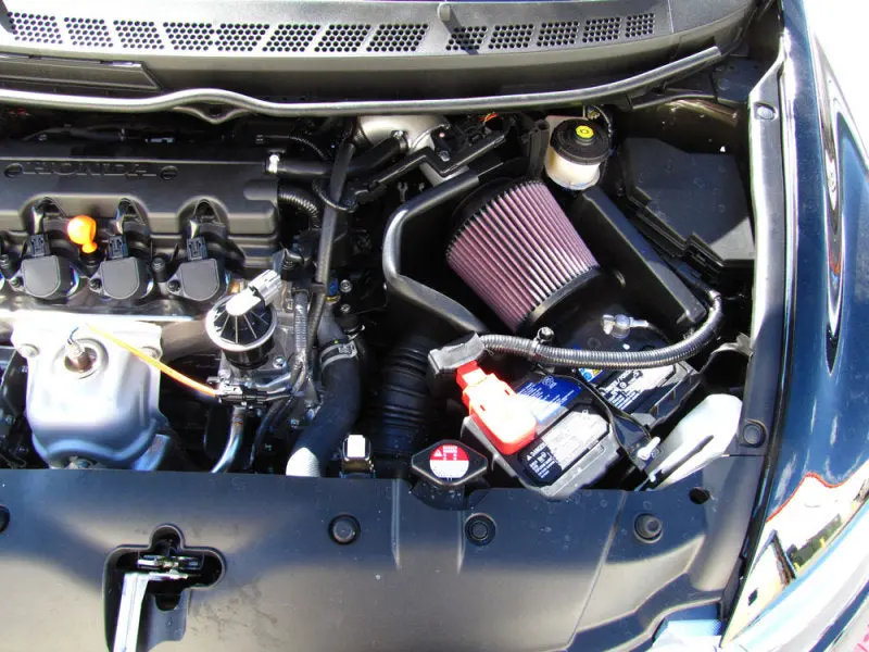 K&N 06-09 Civic 1.8L Silver Typhoon Short Ram Intake 2