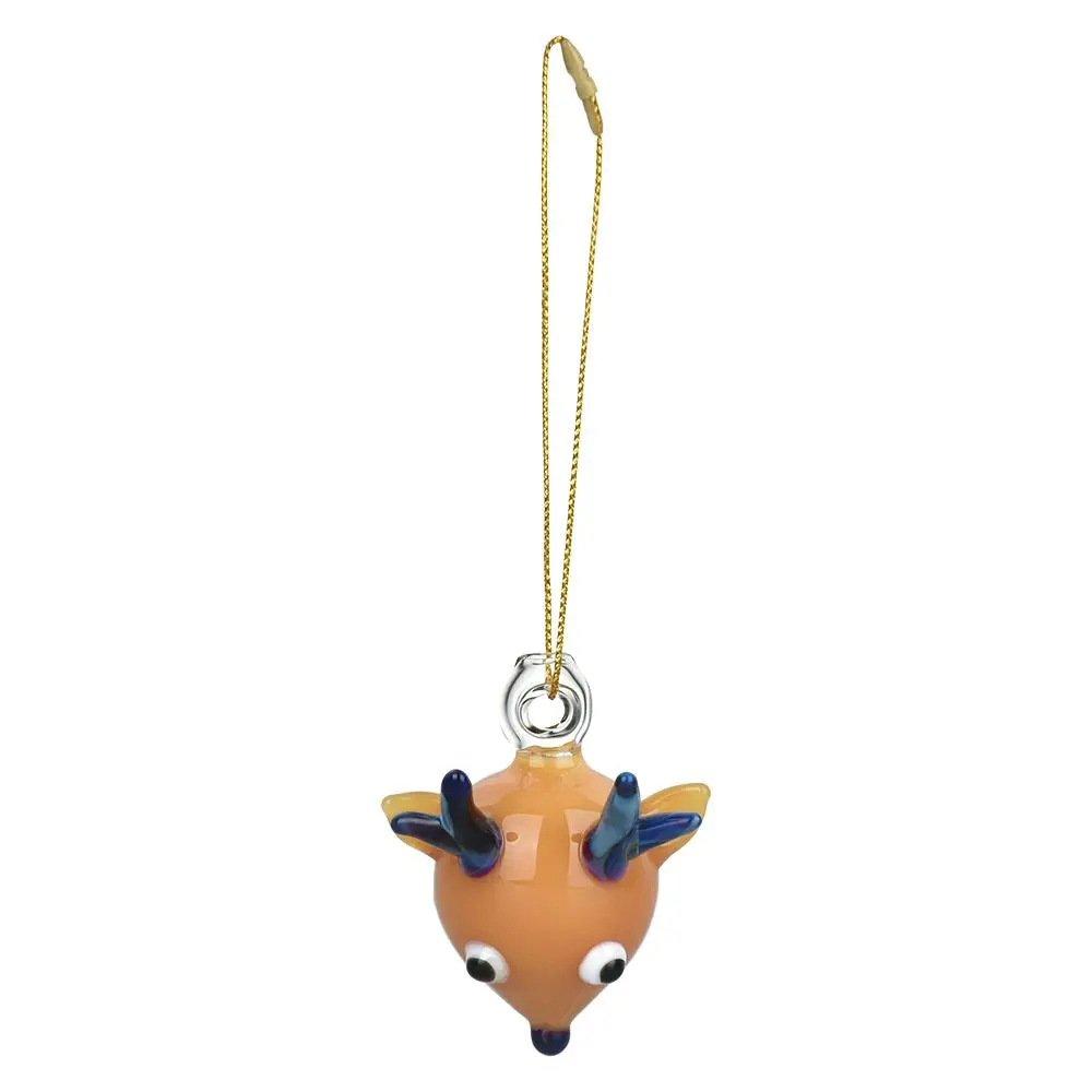 Santa's Secret Hangable Glass Christmas Ornament - 2.25" / Reindeer 1