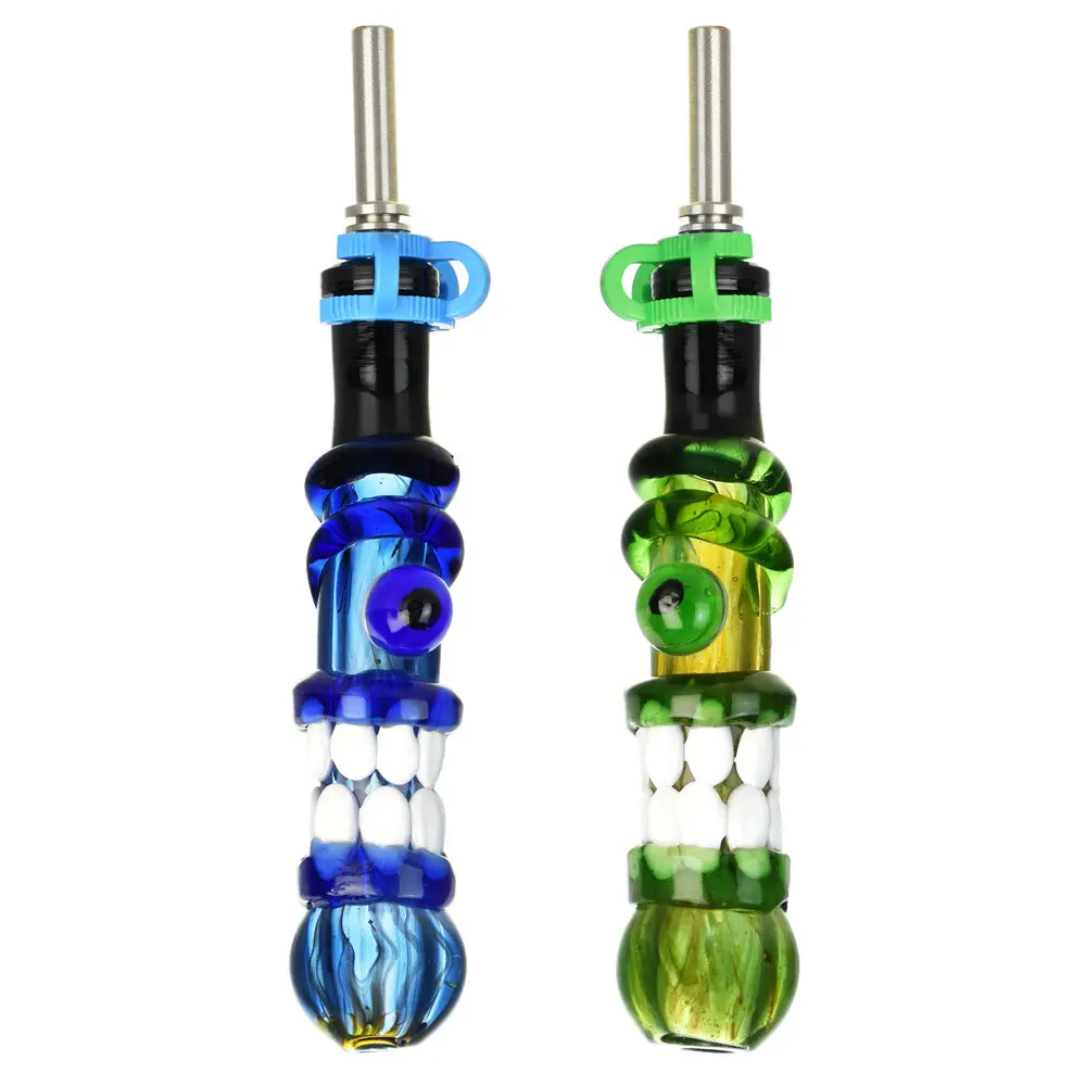 Trippy Face Dab Straw W/ Ti Tip - 5"/10Mm F/Colors Vary 1