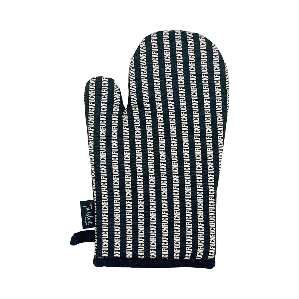 Twisted Wares Fuck Stripe Oven Mitt 1