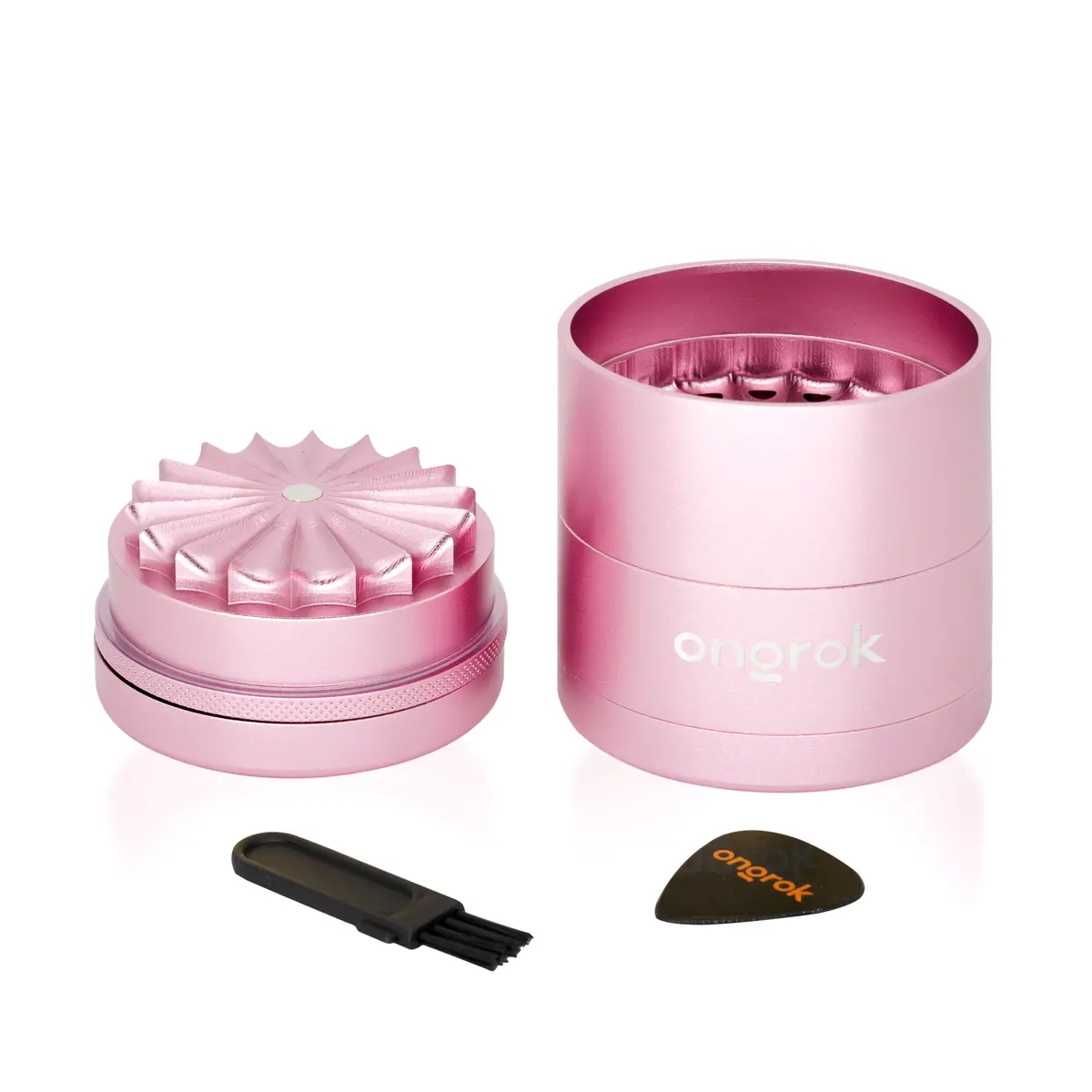 Ongrok 5 Pc Flower Tooth Storage Grinder 5