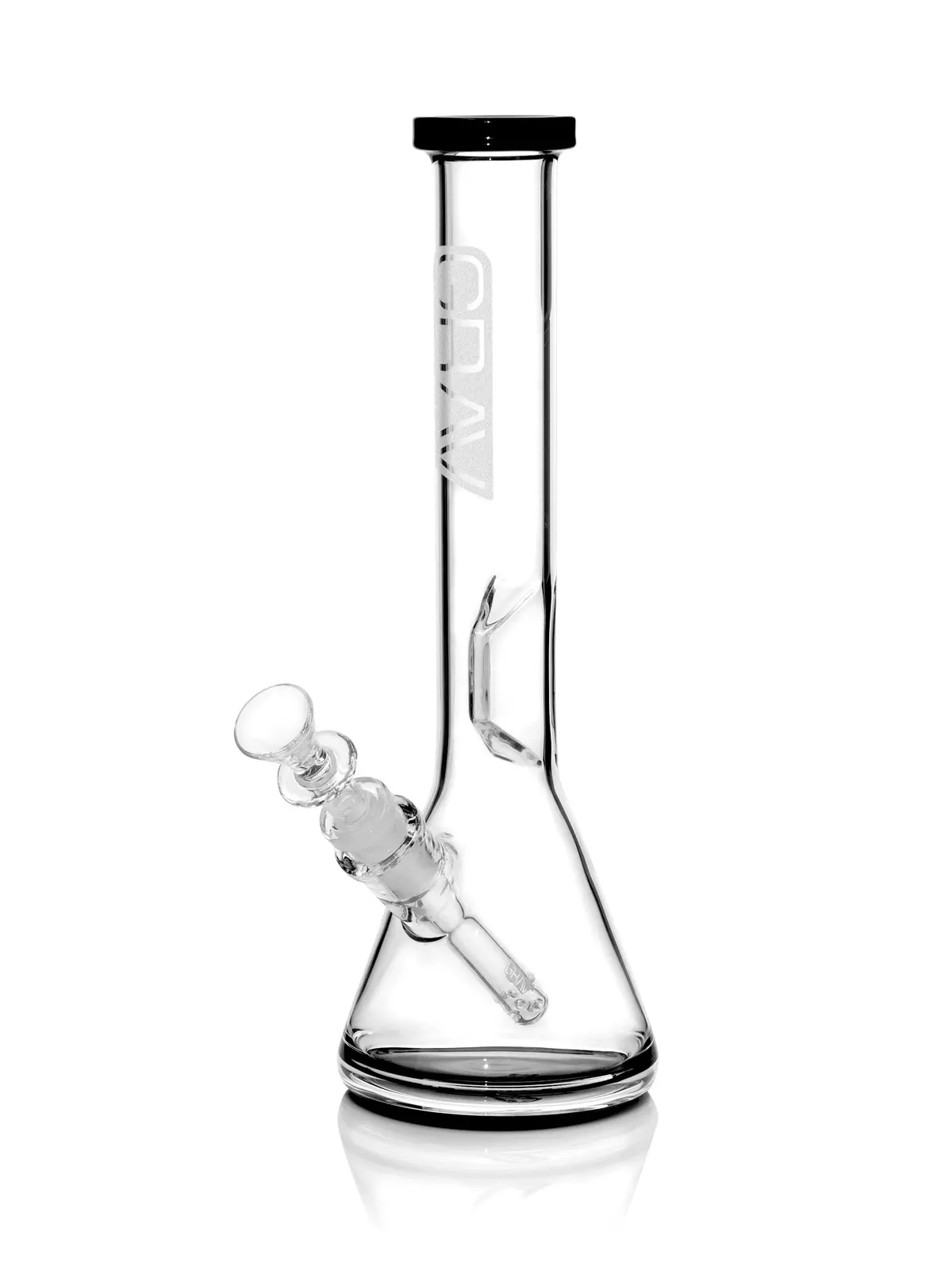 Grav® Medium, Black Accent Beaker Base Water Pipe 1