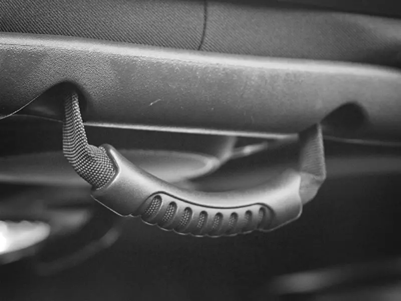Rugged Ridge Rear Side Grab Handles Black 07-18 Jeep Wrangler Unlimited Jk 1