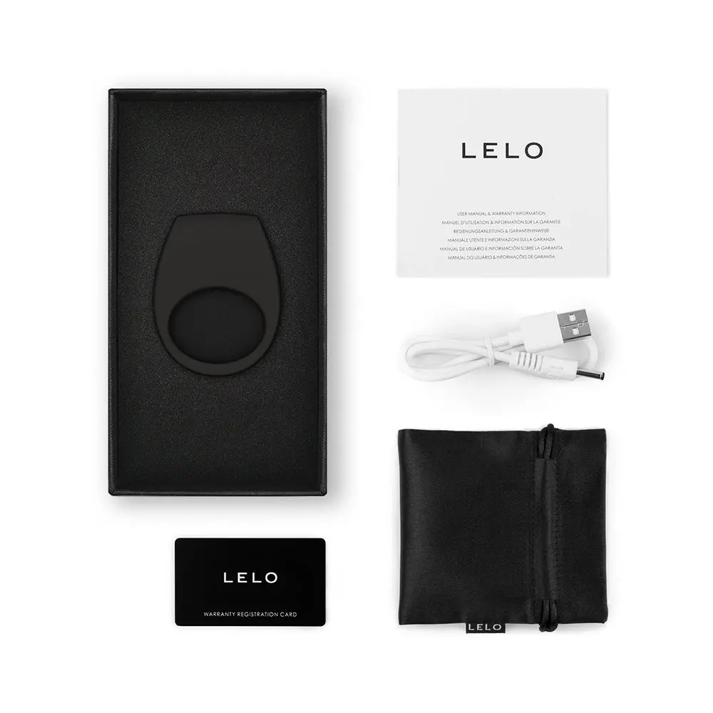 Lelo Tor 3 Vibrating Cockring Black 1