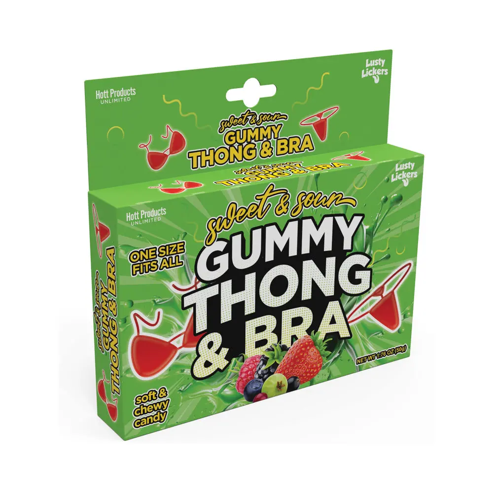 Sweet & Sour Gummy Thong And Bra 1