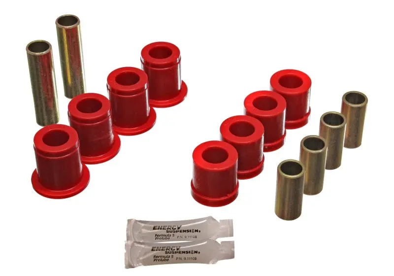 Energy Suspension 87-95 Nissan Pathfinder 2Wd/4Wd Red Front Control Arm Bushing Set 1