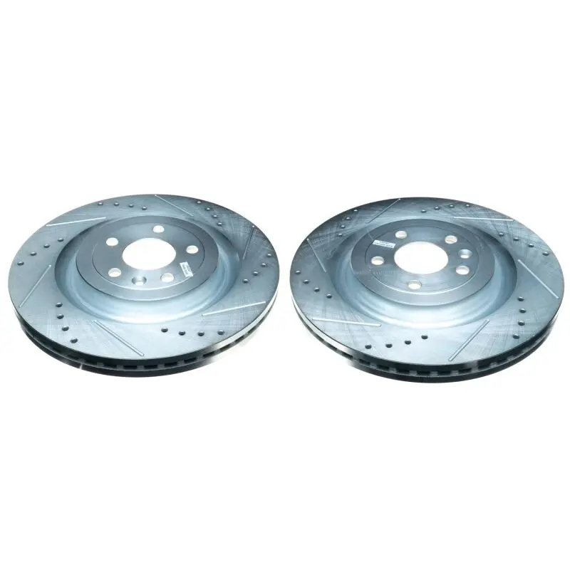 Power Stop 13-19 Ford Explorer Front Evolution Drilled & Slotted Rotors - Pair 1