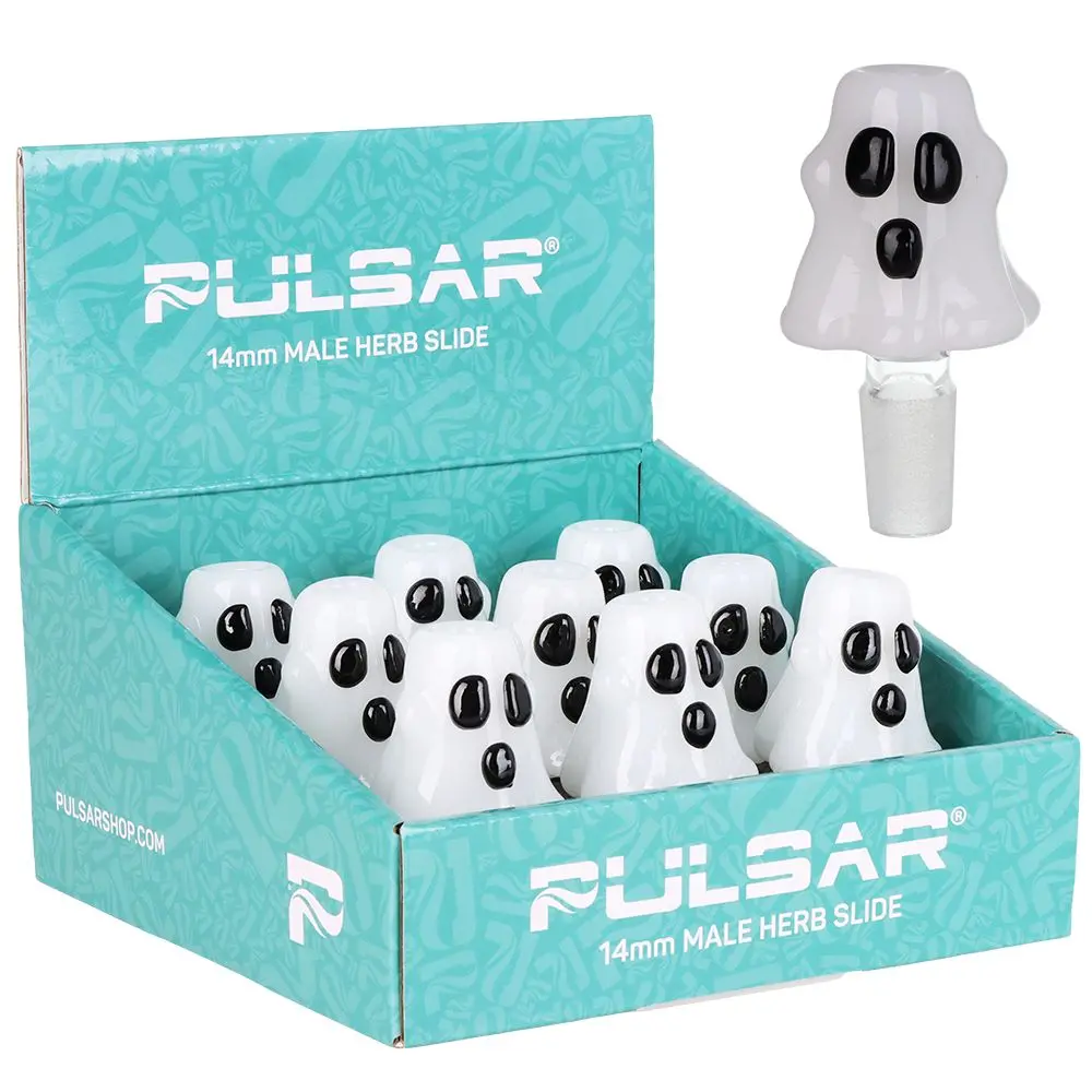 9Ct Display - Pulsar Ghosty Herb Slide - 14Mm M 1