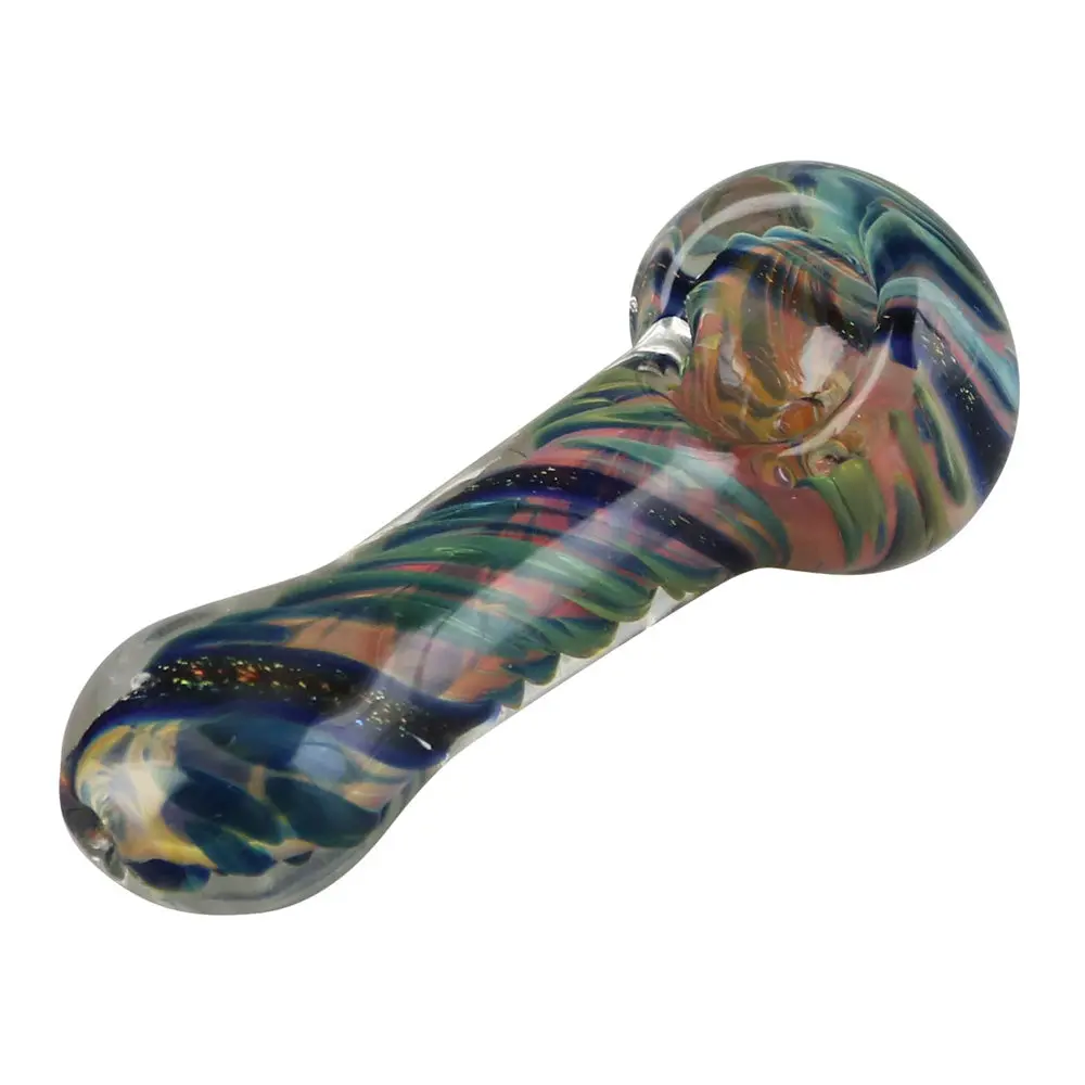 Spiral Fumed Dicro Glass Spoon Pipe 1