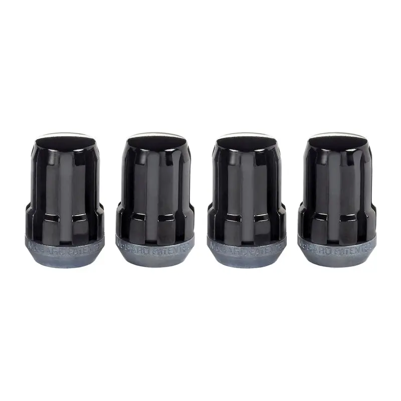 Mcgard Splinedrive Lug Nut (Cone Seat) M12x1.25 / 1.24In. Length (4-Pack) - Black (Req. Tool) 1