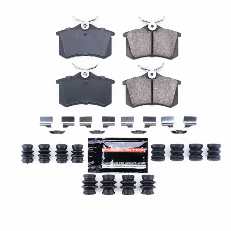 Power Stop 10-13 Audi A3 Rear Z23 Evolution Sport Brake Pads W/Hardware 1