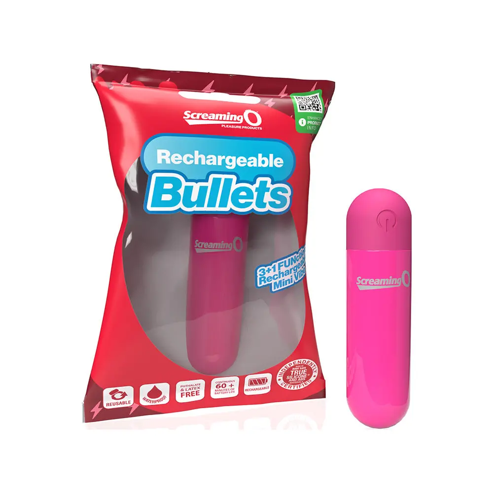 Screaming O Rechargeable Bullets Pink 1