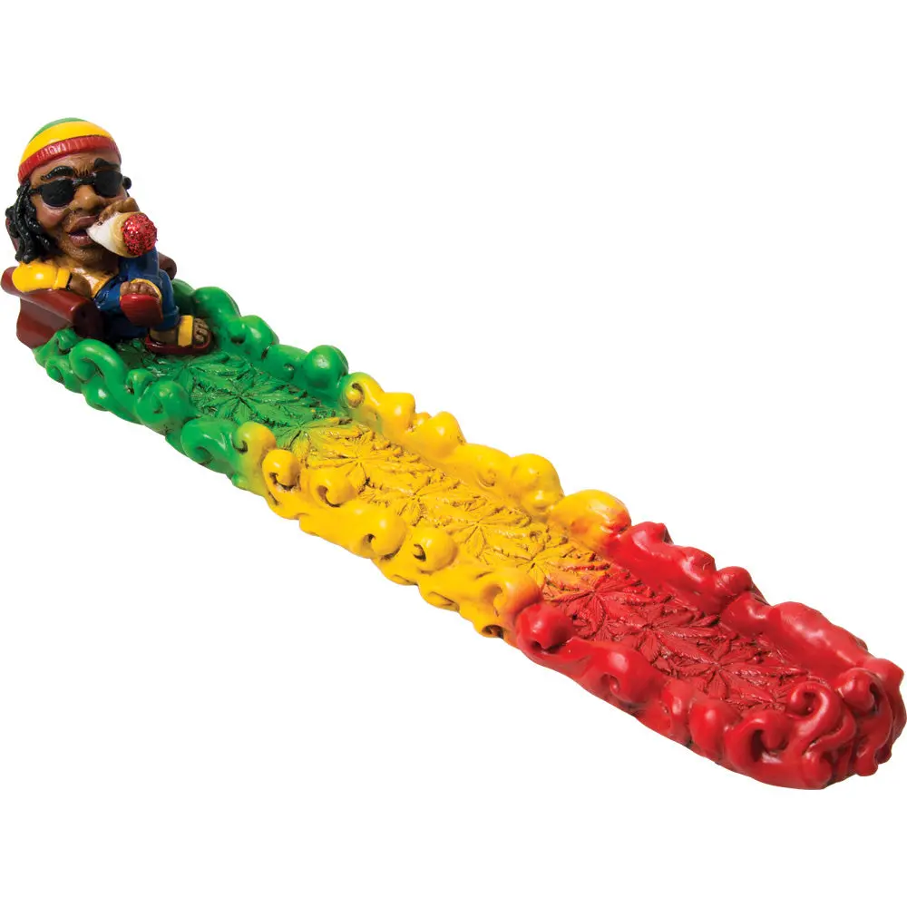 Jamaican Leaf Polyresin Incense Holder 1