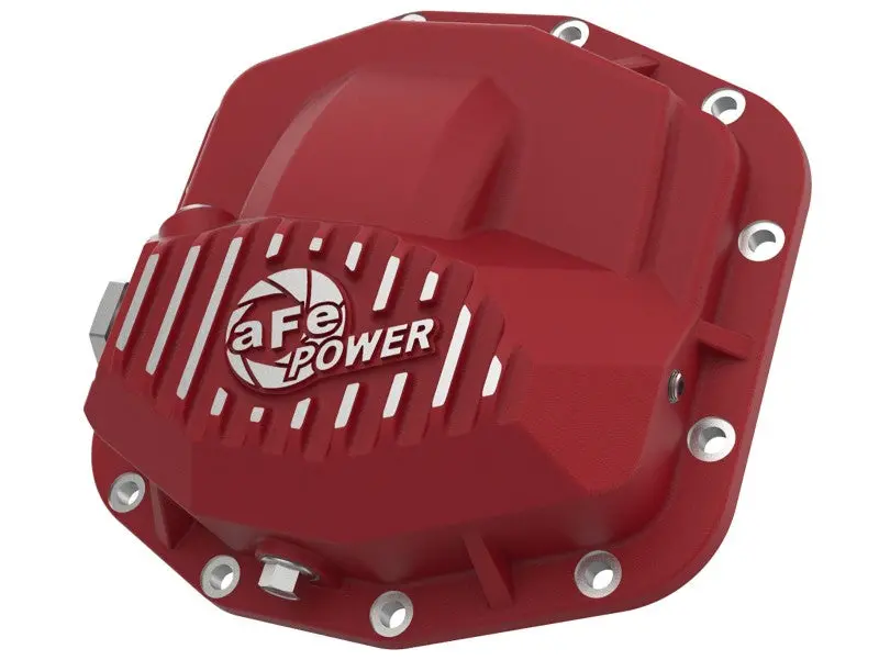 Afe Power Pro Series Front Differential Cover Red W/Machined Fins 18-19 Jeep Jl (Dana M210) 1