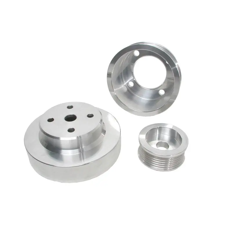 Bbk 86-93 Mustang 5.0 Underdrive Pulley Kit - Lightweight Cnc Billet Aluminum (3Pc) 1