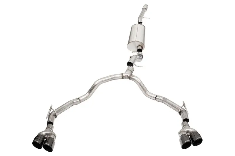 Corsa 2021-2023 Suburban / Yukon Xl 6.2L 4Wd Dual Rear 3In To 2.75In Sport Cat-Back Dw 4In Blk Tips 1