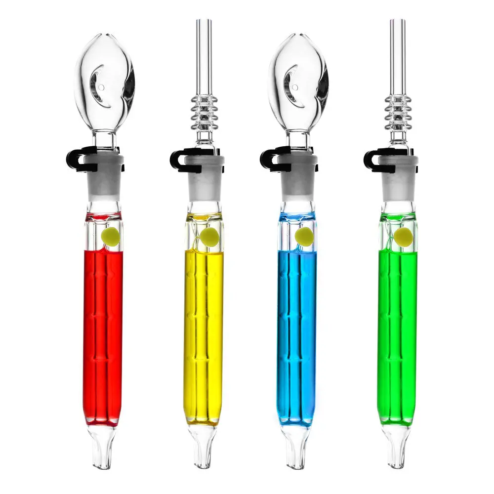 Freezable Glycerin Dab Straw Spoon Pipe- 10.5" / Colors Vary 1