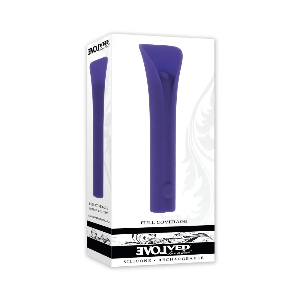 Evolved Full Coverage Rechargeable Bullet Silicone Purple 1